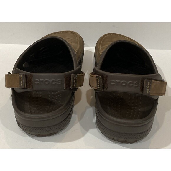 Crocs Classic Yukon Vista II Clog Men's 10 Brown Vegan Leather Slip On Gorpcore - Picture 12 of 12